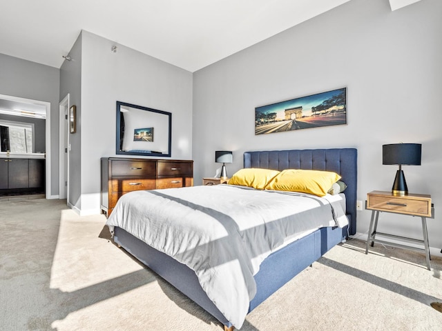 bedroom with carpet flooring