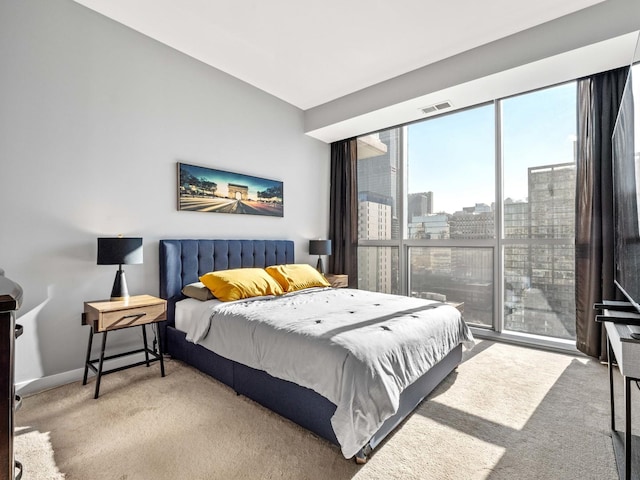 bedroom with carpet flooring