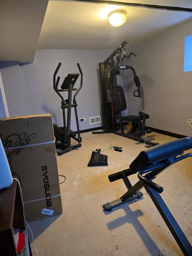 view of exercise room