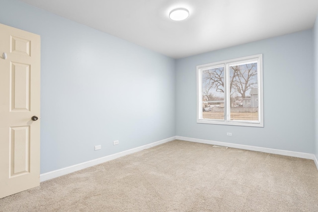 view of carpeted empty room