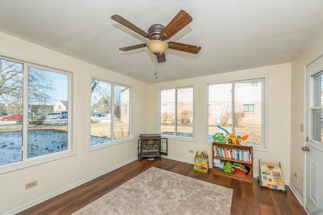 view of sunroom