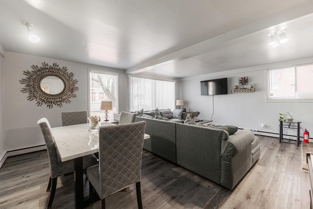 dining room featuring hardwood / wood-style floors