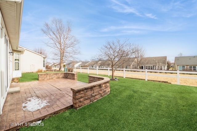 view of yard with a patio