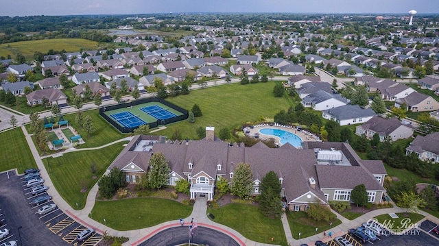 birds eye view of property