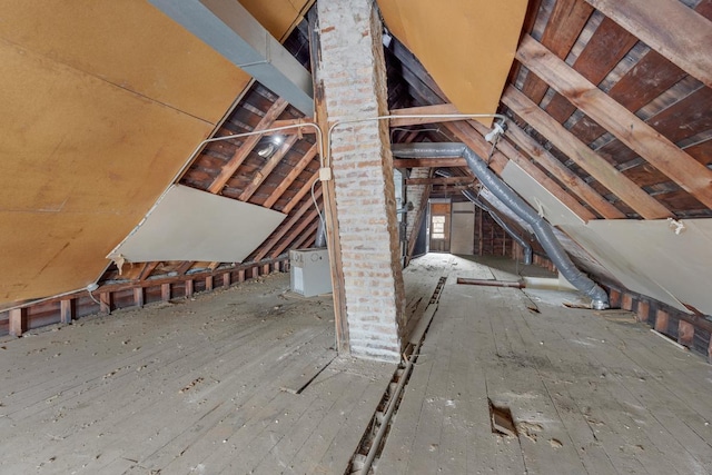 view of attic