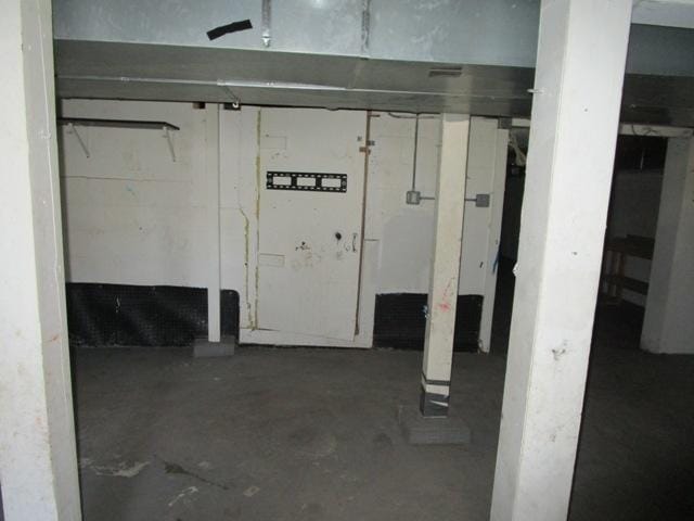 view of basement