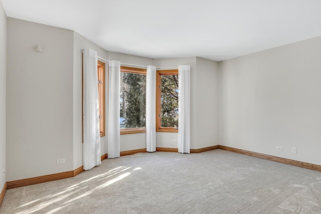 view of carpeted empty room