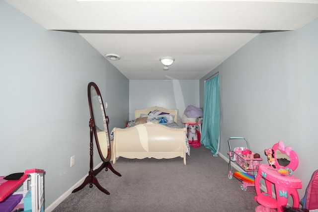 bedroom featuring carpet flooring