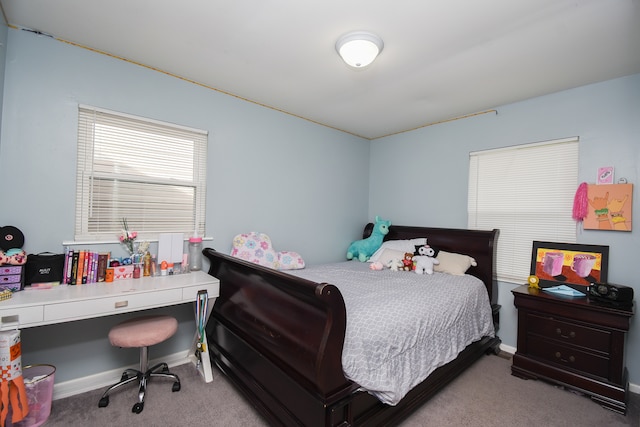 bedroom featuring carpet floors