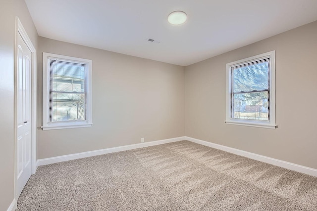 view of carpeted empty room