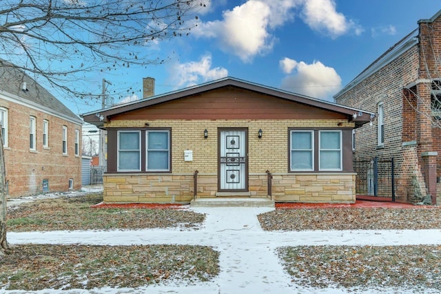 view of bungalow-style house