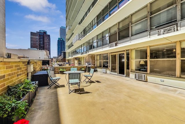 view of patio with grilling area