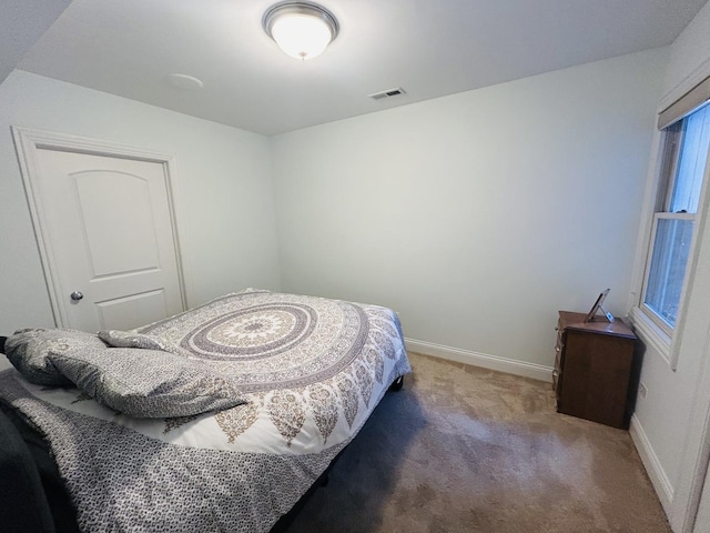 bedroom with carpet flooring