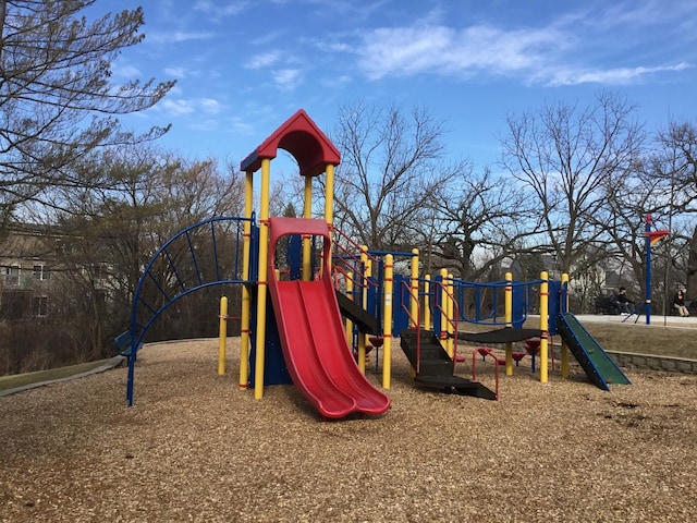 view of jungle gym