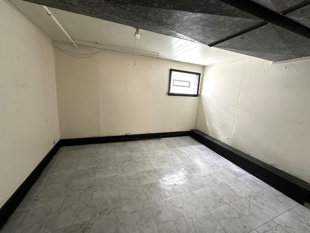 view of basement