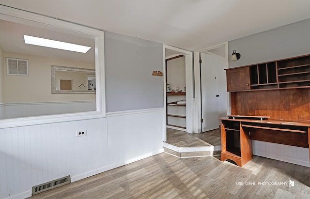 kitchen featuring hardwood / wood-style flooring