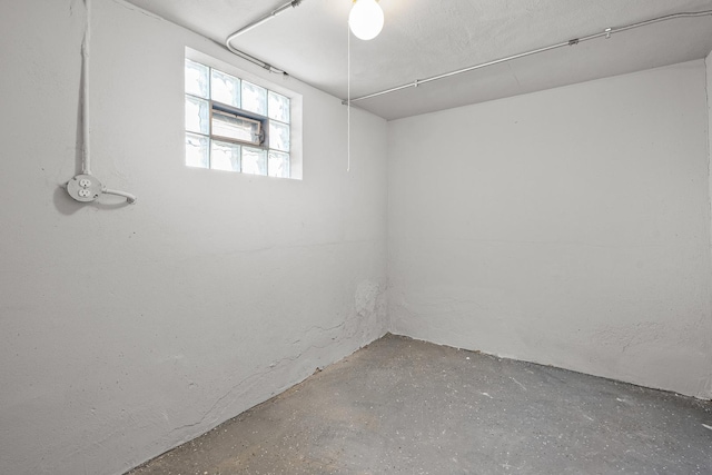 view of basement