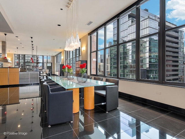 dining space featuring a healthy amount of sunlight