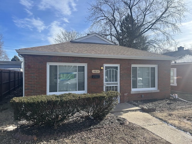 view of front of property