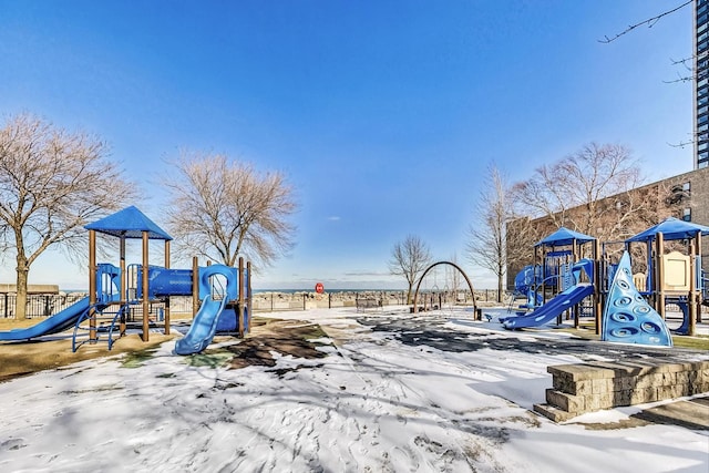 view of jungle gym