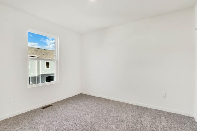 view of carpeted empty room