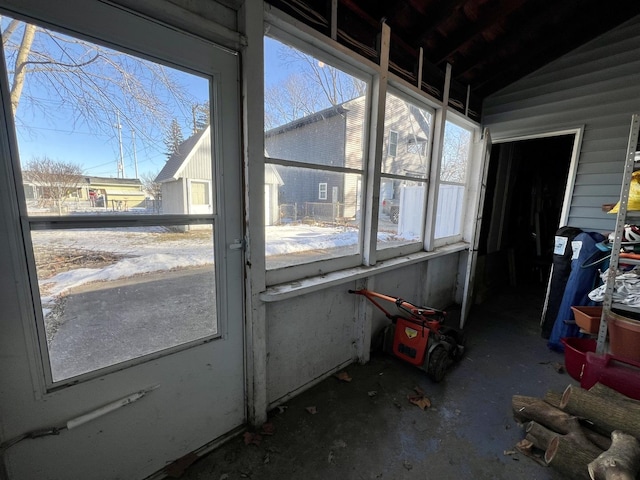 view of sunroom / solarium