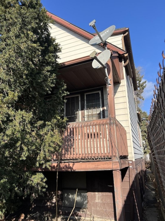 view of rear view of house