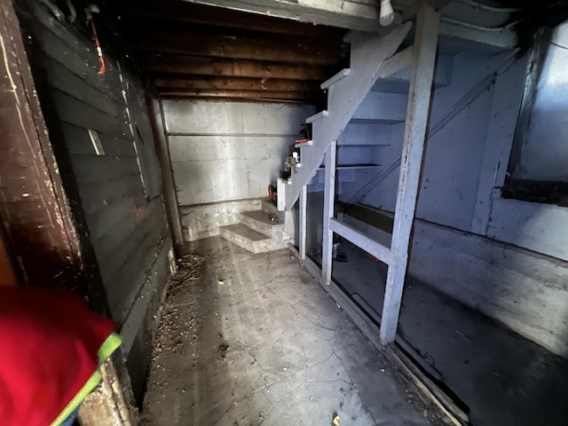 view of basement