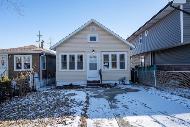 view of front of home