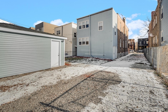 view of rear view of property