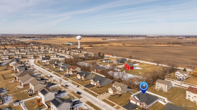 birds eye view of property featuring a residential view