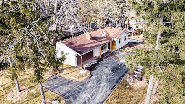 birds eye view of property