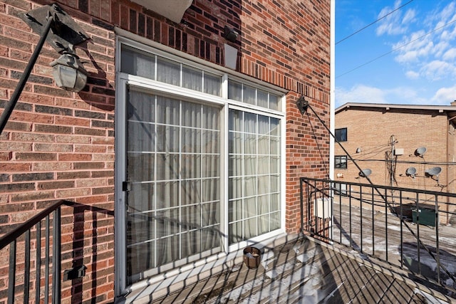 exterior space with a balcony