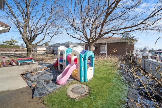 view of jungle gym