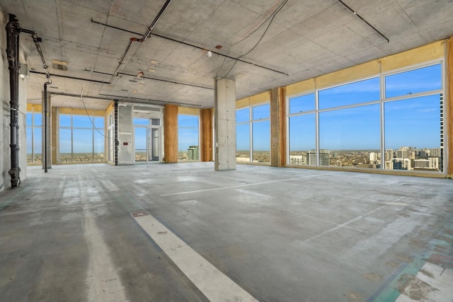 miscellaneous room with concrete floors