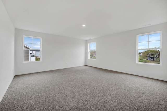 view of carpeted empty room