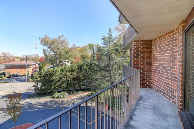 view of balcony