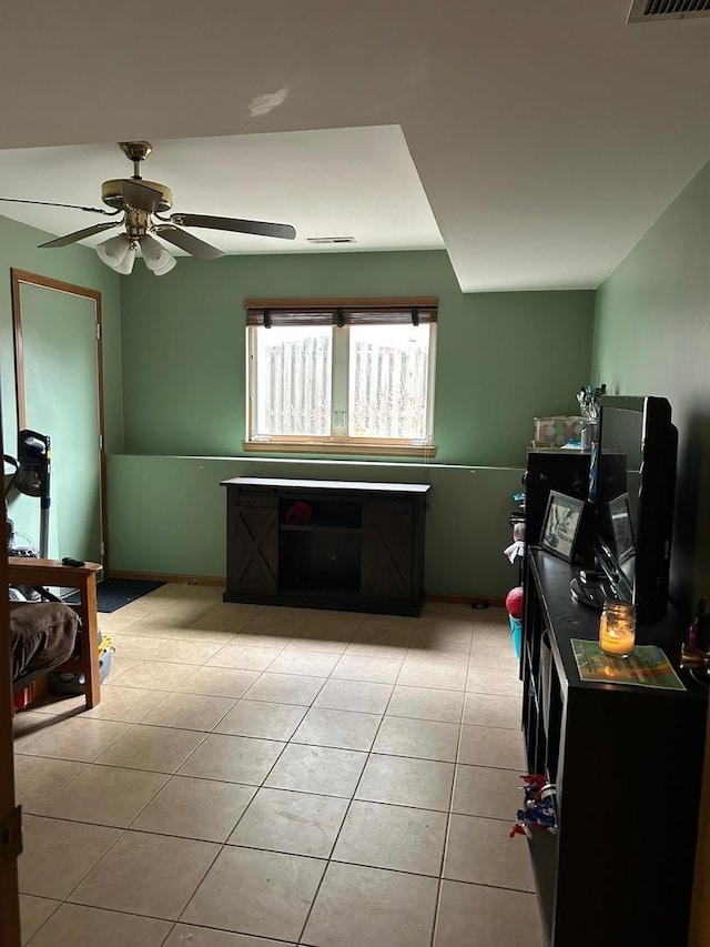 view of tiled bedroom