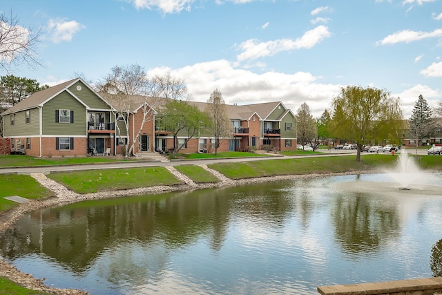 view of water feature featuring a residential view