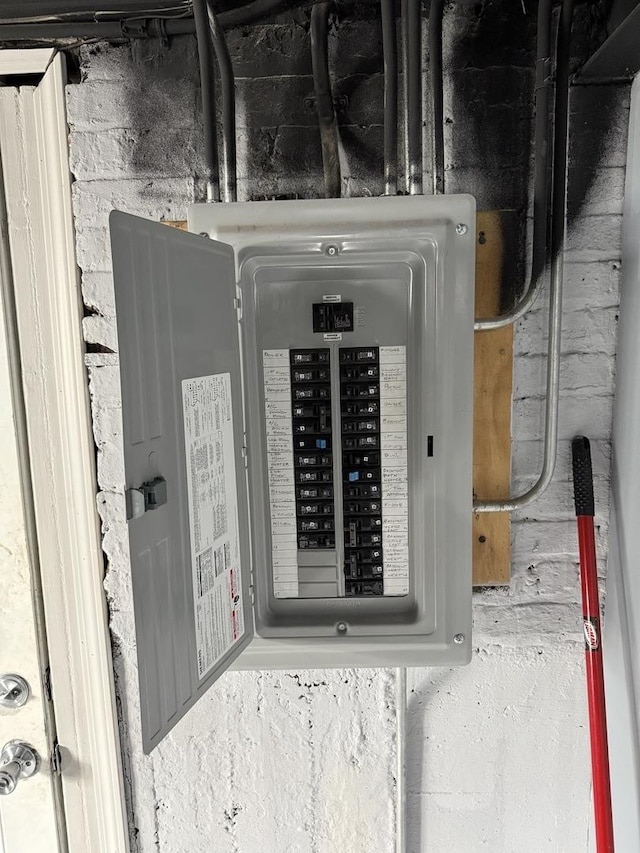 utility room featuring electric panel