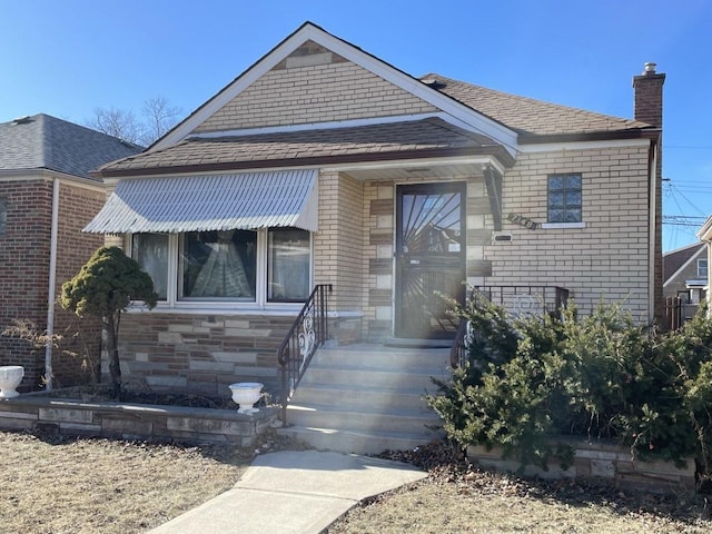 view of bungalow-style house