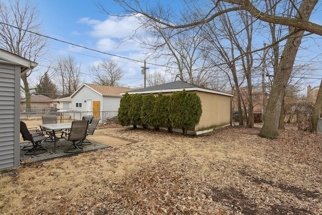 view of yard with a patio