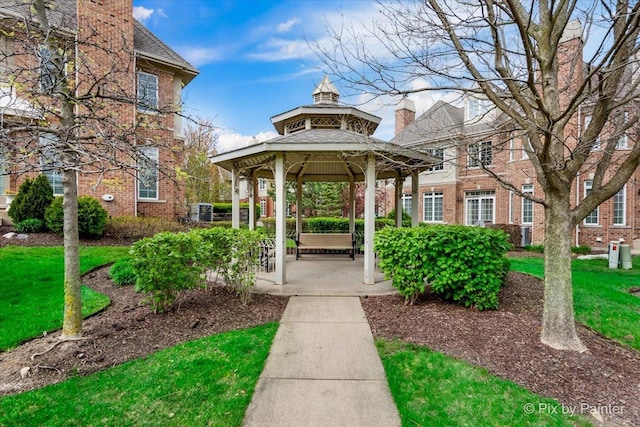 surrounding community featuring a gazebo