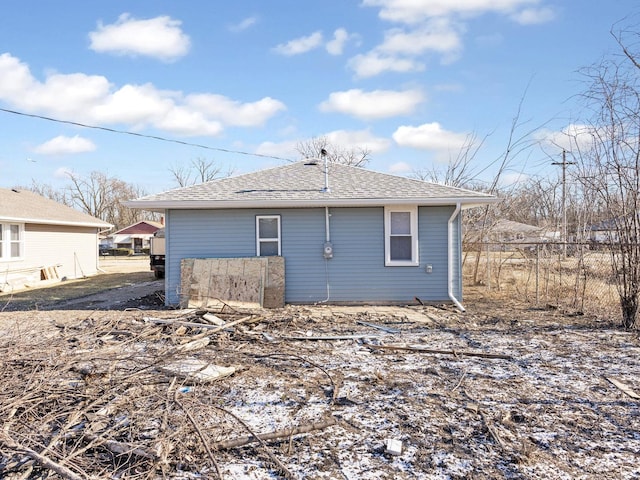 view of rear view of property