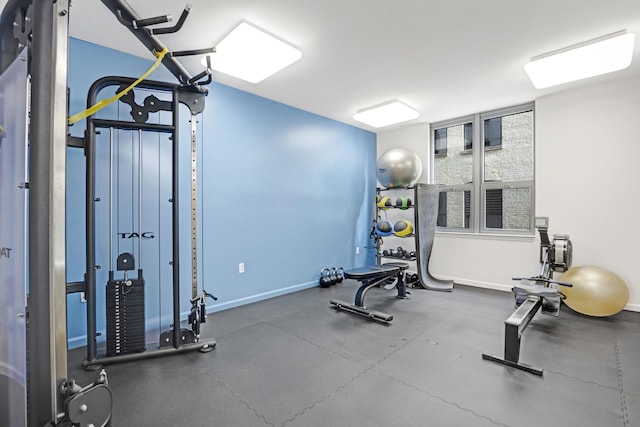 view of exercise room