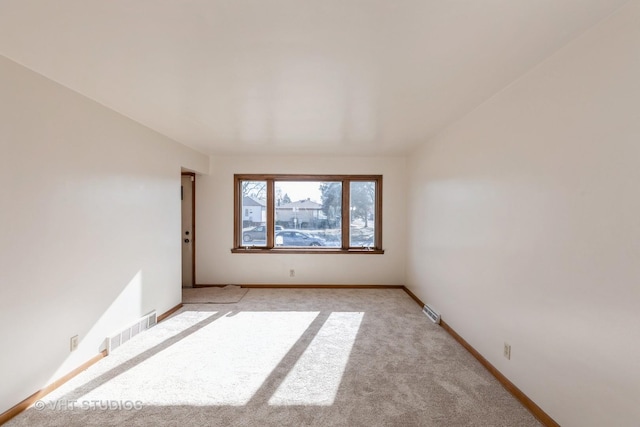 view of carpeted empty room