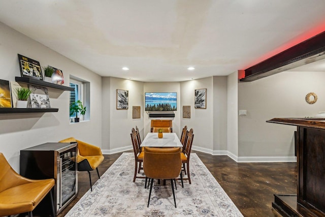 view of dining area