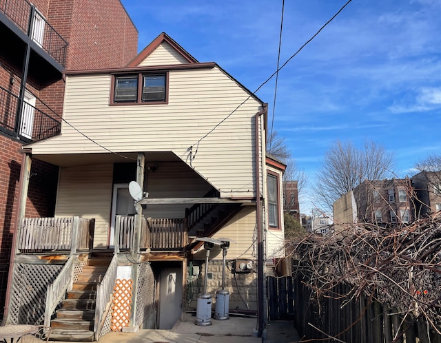 view of rear view of property