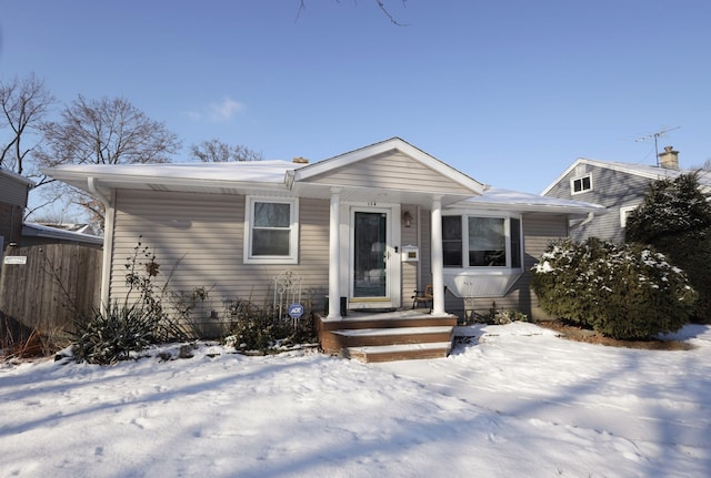 view of front of house