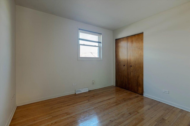 empty room featuring light hardwood / wood-style flooring